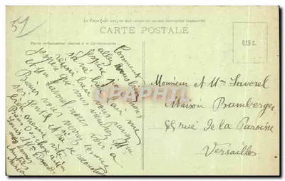 Reims — Ogród Colbert w kierunku stacji — Théophile Tatonne, Reims, nr 95 — Rewers