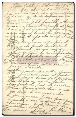 AMIENS — Widok Panoramiczny — Wydanie fotograficzne P.E. — Rewers