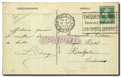 Paryż - Las Boulogne - Chalet des Lacs widziany z Route de Suresnes — Rewers