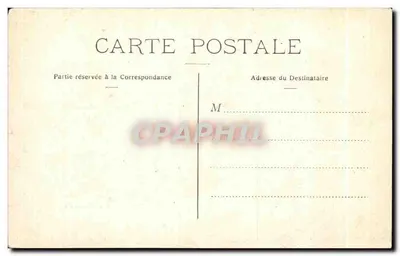 Bilhete postal antigo Vistas da Palestina Convento de Emaús — Verso