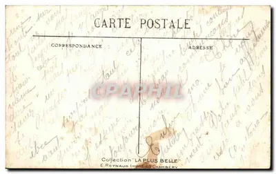 Aix-les-Bains — Jezioro Bourget — Łabędzie — nr 3123 — Rewers