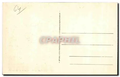 Bayonne — Praça da Liberdade e o Palácio de Ville — Bilhete postal antigo des Arts Photomécaniques, Strasbourg-Schiltigheim — Verso