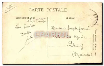 Castelo de Azay-le-Rideau — Indre-et-Loire — Edição Artística 'SUPRA' Paris — Verso