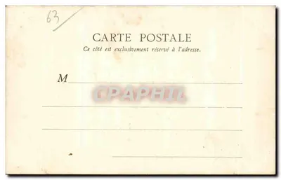 Galerie Pasteur — salle à colonnes en pierre — éditeur B. F. Paris, Mont-Dore — Verso