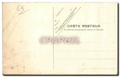 Fonte do Panthéon — Le Mont-Dore — V. P. Paris, n° 1382 — Verso