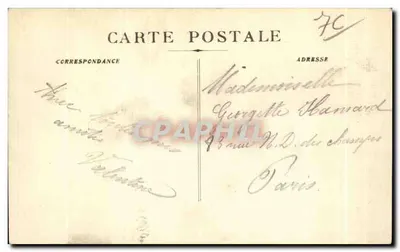 Le Tréport — Panorama Le Tréport i Mers, z Falaise — Wydawnictwo Arnault, Le Tréport — Rewers