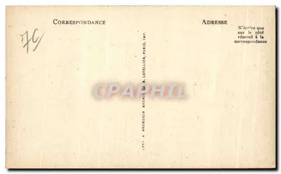 Caudebec-en-Caux — A Cidade e a Sena — Editor M. Letellier, Paris — Verso