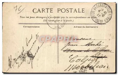 Dieppe - Piazza del Pozzo Salato — Caffè dei Tribunali — editore Albert, n°8 — Verso