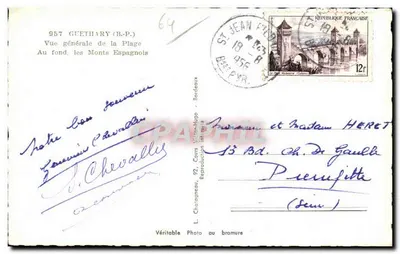 Elcée — Ogólny widok plaży — L. Chatayneau — Rewers