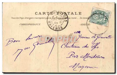 Bergkoe — De Pyreneeën — A. Villatte, Edit., Tarbes — Achterkant