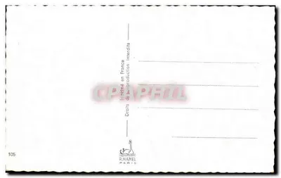 Bukiet róż — w naczyniu niebieskim — R. HAMEL PARIS n°105 — Rewers