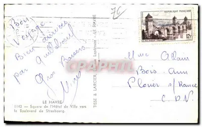 Praça da República — Le Havre — editor Tisse & Larcier — Verso
