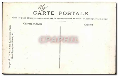 Le Havre — Le Boulevard Maritime et la Hève — Éditeur : Étoile, Paris — Verso