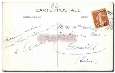 Le Havre — Jardim do Hotel de Ville & Rue de Paris — G.P. Léviigure, n°129 — Verso