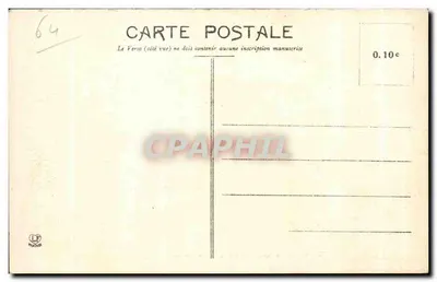 Pau — Aleja Léon-Say i Bulwar Pyrenajska — tramwaj AMER PICON — wydawca Casouche Frères, nr 15 — Rewers