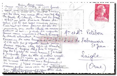Praia e farol de Anglet — vista da praia e do farol — editor Lavielle — Verso