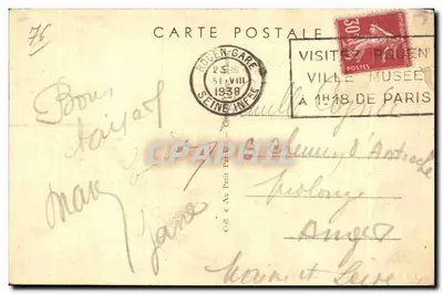 La Bouille (Seine-Inf.) — O Monumento aos Mortos — Verso