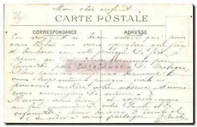 Le Tréport — As duas docas — C.A.B. n°31 — Verso