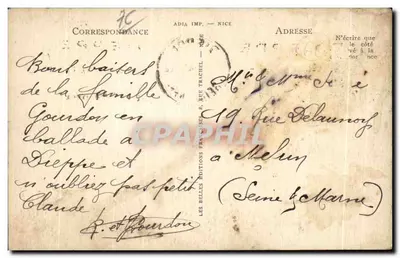 Dieppe — Entrada al Puerto — Llegada del Barco de Newhaven — LL — Reverso
