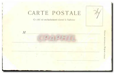 Castelo de Clères (Seine-Inférieure) — XIV e XVI séculos — Edição Artística Supra, Paris — Verso