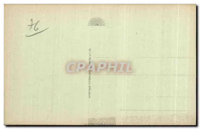 Dieppe - O Castelo (Fachada norte-oeste) — Bilhete postal antigo n°7 — editor C.P. (CNP) — Verso