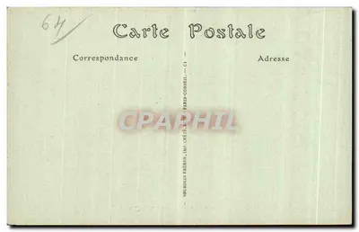 Sauveterre (Basses-Pyrénées) — O Pátio da Igreja — JND Hoc. — Verso