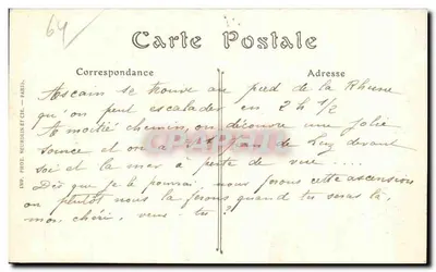 Ascaïn (Basses-Pyrénées) — Ogólny widok i Rhune — ND. Fot. — Rewers