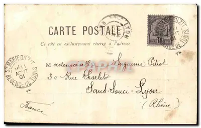 Belle Fatma — Tunis — wydawca H. & L. Costa — Rewers