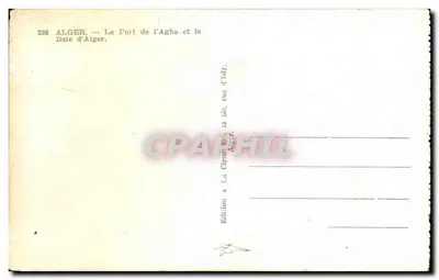 Algeria — Il Porto dell'Agha e la Baia di Algeri — Edizione « La Cirocette » — Verso