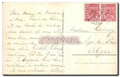 Tlemcen - Cascades d'El Ourit - Le Cirque — Craphil, n°129 — Verso