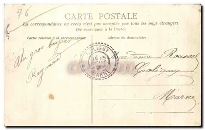 Havre — Zderzenie pilotów w otwartym morzu — E. J. — n° 277 — Rewers
