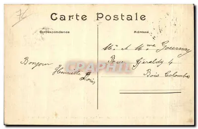 Le Havre — Strandung eines Bootes, das aufgeschlagen ist, bei stürmischem Wetter — S.R.A. n°172 — Rückseite