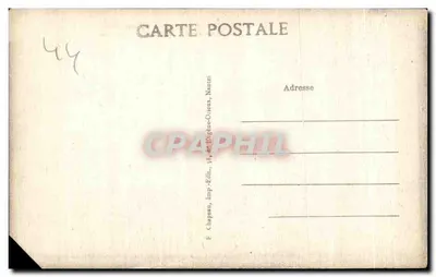 Antica Nantes — Rue des États, Le Douves del Castello e la Cattedrale — F. Chapeau, Editore, 38, rue Eugène-Oriieux, Nantes — Verso