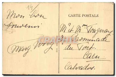 Ouistreham — De Kerk — Ed. Desoties — Achterkant