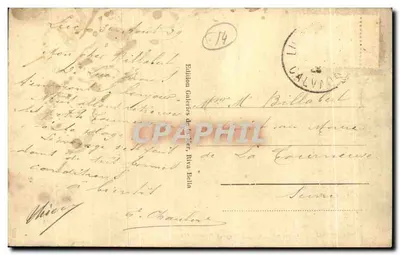 Riva-Bella - A Praia com Maré Alta — Edição Galeries de Riva, n°14 — Verso