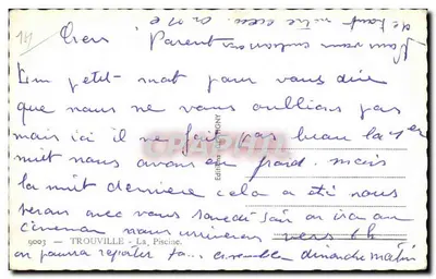 Trouville - A Piscina — Editor GNY, n° 9003 — Verso