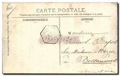 St-Leu - Castelo da Chaumette — editor Ch. Guillett, número de série não visível — Verso