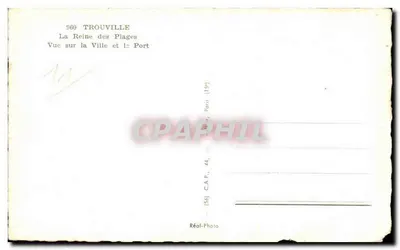 Trouville — Vista da Cidade e do Porto — Réal-Photo, n° 960 — Verso