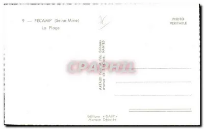 Fécamp — La Spiaggia — Edizioni Gaby — Verso