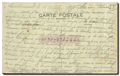 Verdun (Meuse) — Zniszczona dom — Benoist, wyd., Bar-le-Duc - Visé Paryż 210 — Rewers