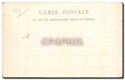 Le Croisic — Op de Grande-Côte : Roche "de Grote Altare" — A. Thuret, uitgever, Nantes — Achterkant
