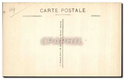 Le Croisic Loire-Inf. — Massif dos rochedos do Grand-Autel — J. Nocais, editor — Verso