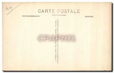 Le Mont-Esprit — widok zamek w Le Croisic (Loire-Inférieure) — J. Nozais, wydawca, nr 74 — Rewers