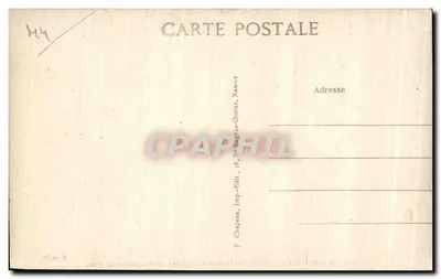 Le Croisic (Loire-Inf.) — wnętrze kościoła Najświętszej Maryi Panny z Pilté — statua Piedad — wydawca F. Chareau, Nantes — Rewers