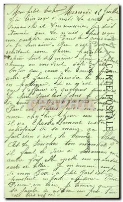 Le Croisic (L.-I.) — Les Rochers — Editor: J. Orbes & Fils — Verso