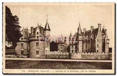 Missillac (Loire-Inf.) — Castelo da Brétesche, lado da Entrada — F. Chapeau, Nantes