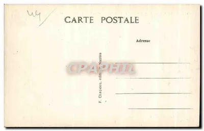 Le Pouliguen (Loire-Inf.) — Grande Côte — Rochas e borda de falésia — F. Chapeau, Nantes — Verso