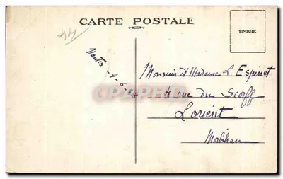 NANTES — Zamek — Trzy Wieże — wydawca nieznany, numer serii 84 — Rewers