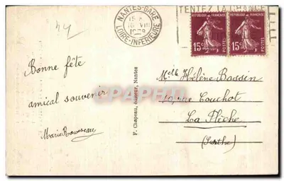 NANTES — La Cattedrale (XVe secolo) — F. Chapeau, editore, n° 123 — Verso