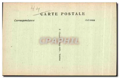 NANTES — Monument a Jules Verne, no Jardim das Plantas — E. Chapelet, Nantes, n°407 — Verso